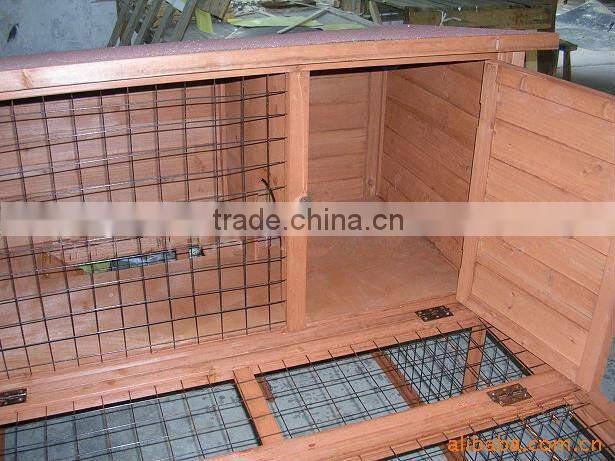wooden rabbit hutch