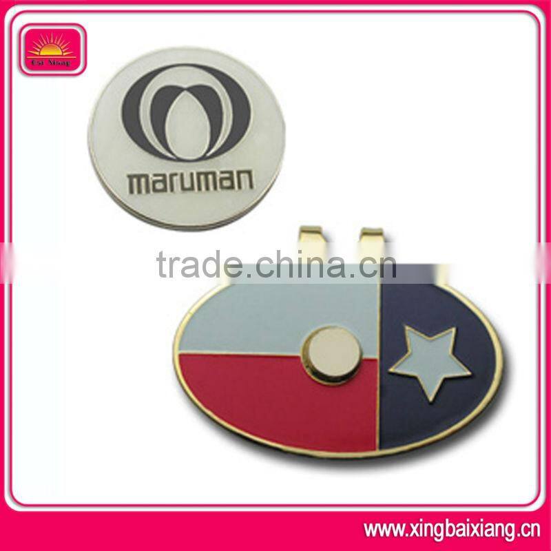 Simple and ornament design golf ball markers manufacturer