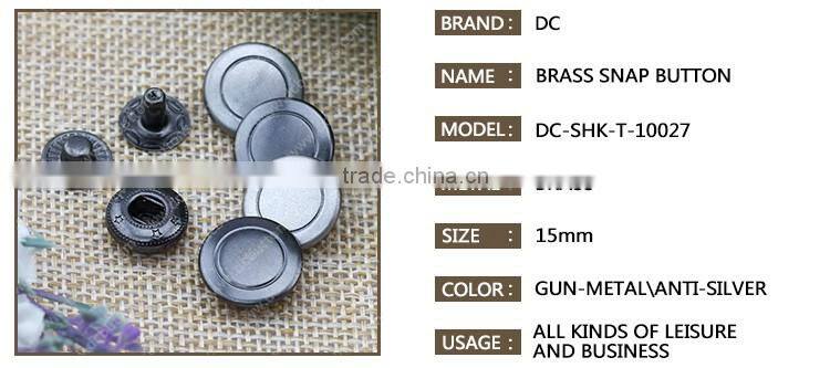 Oeko tex100 custom logo for clothes Metal Press Snap Button with any logo printing