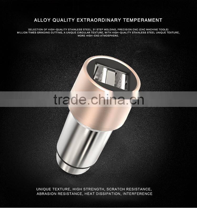 New 2015 2-Port Dual USB Car Charger for iPhone 4s 5s iPod ipad samsung galaxy s4 i9500 s3 note 2 All phone 5V-2A