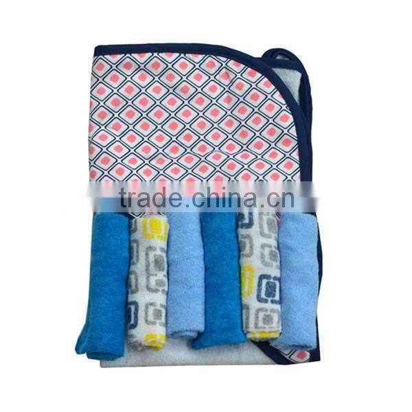 For kids small MOQ baby facecloth & hooded bath towel