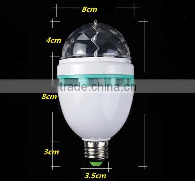 magic rgb led full color rotating lamp B22 base