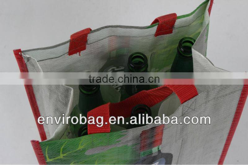 Lead-free Non Woven 6 Pack Reusable Beer Bag