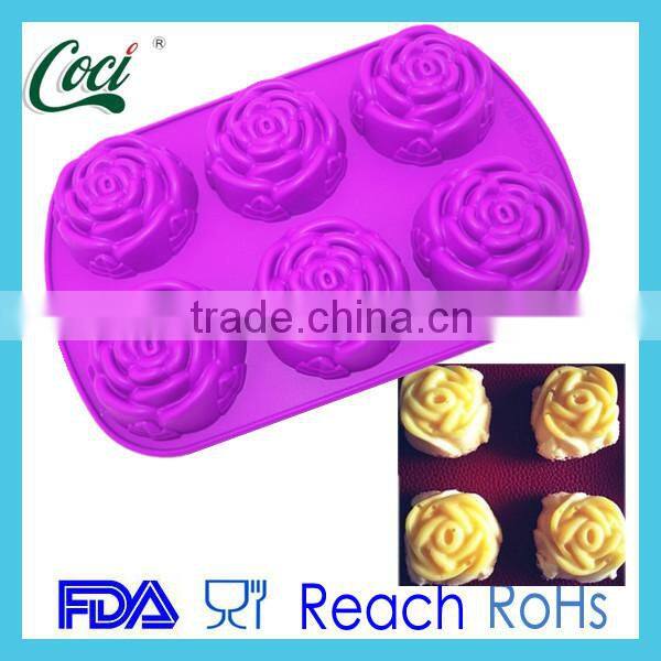 non stick decorative bakery disposable silicone cupcake tray