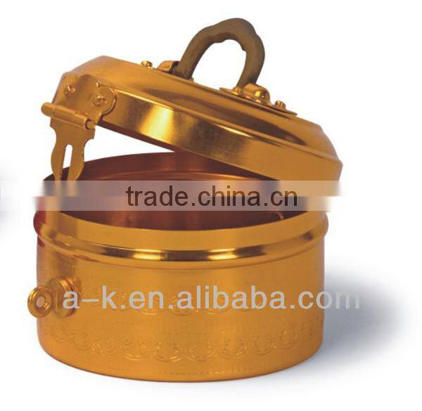 Aluminum beautiful gift box with handle