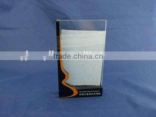 2015 new design elegant acrylic menu displayer