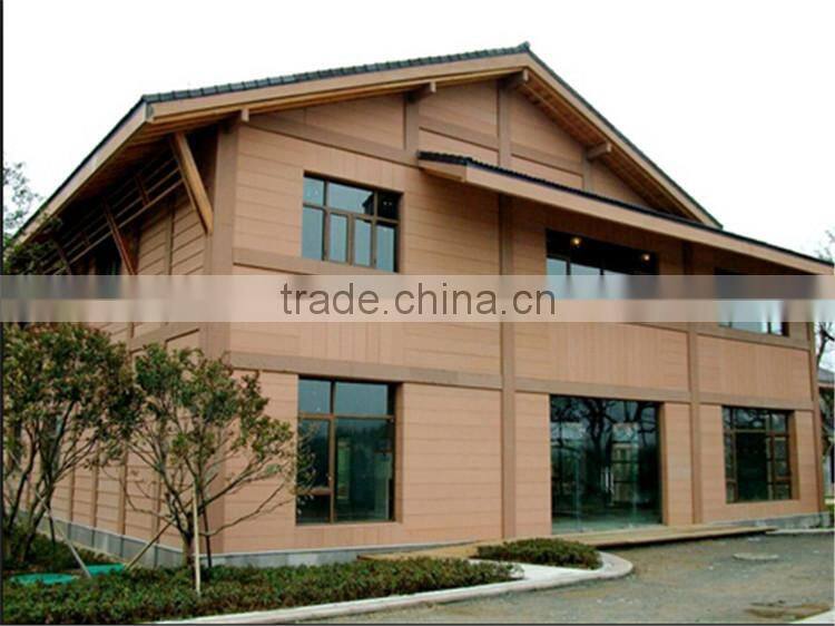 2015 hot sale waterproof no-painting types of wood paneling used outdoor
