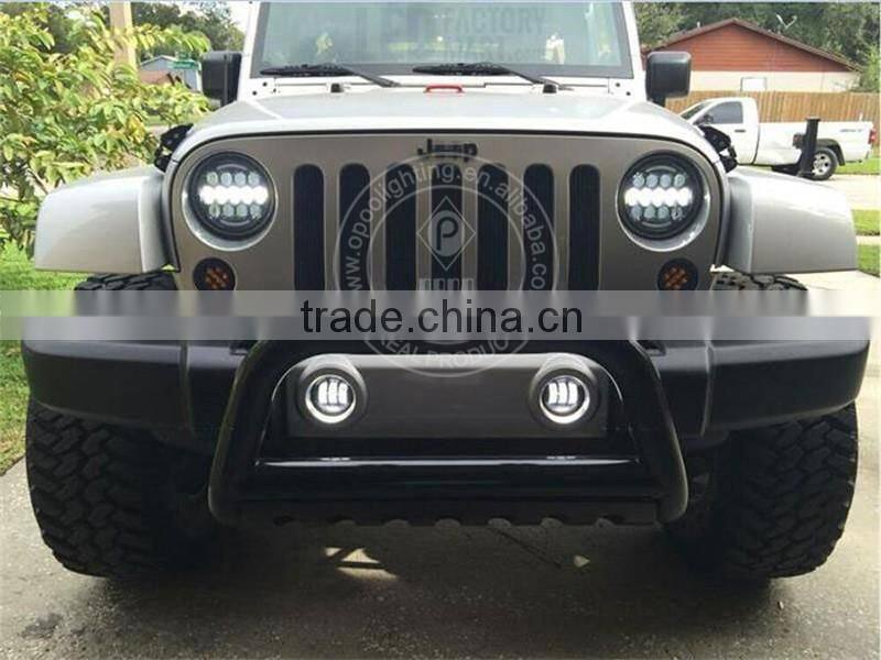 High end quality DOT 7 inch round led headlight 12v 24v