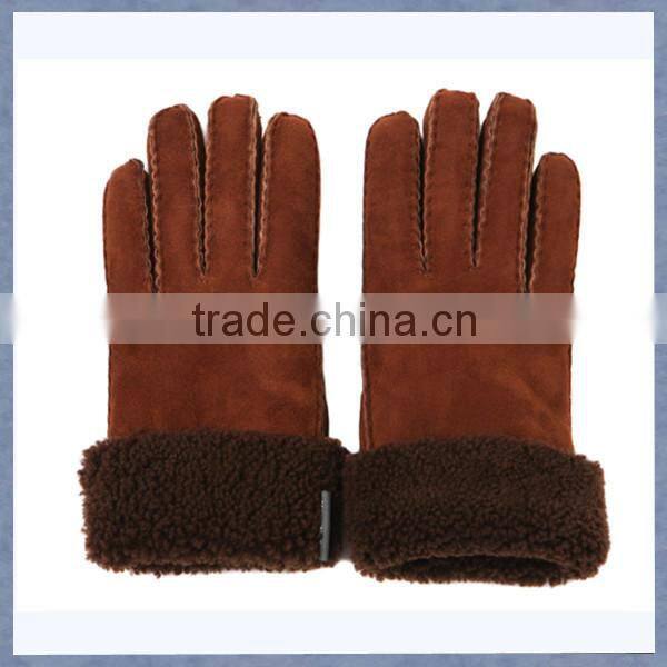Sell Fur Gloves Women Cheap Sheepskin Fur Gloves With Fur on Cuff