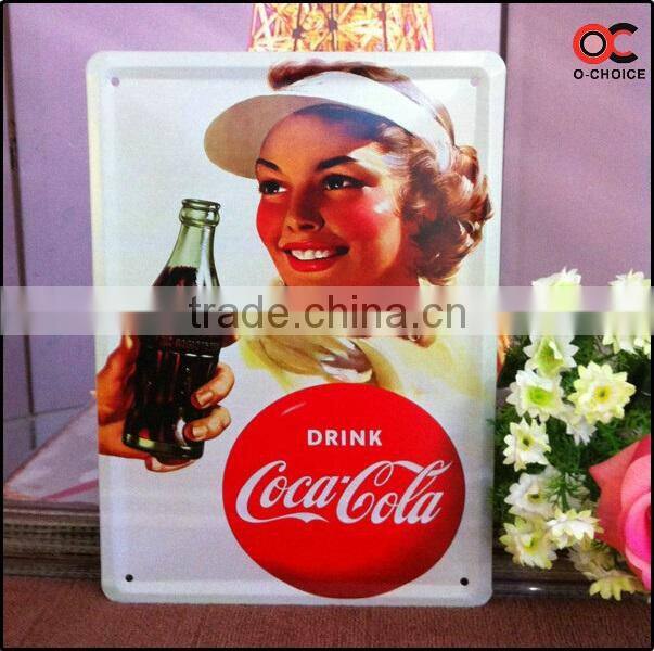 Vintage decorative Tin beer signs