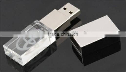 Grade A chipset crystal usb flash disk