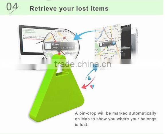 Triangle Bluetooth wireless key finder personal anti-lost alarm for child wallet car pet luggage