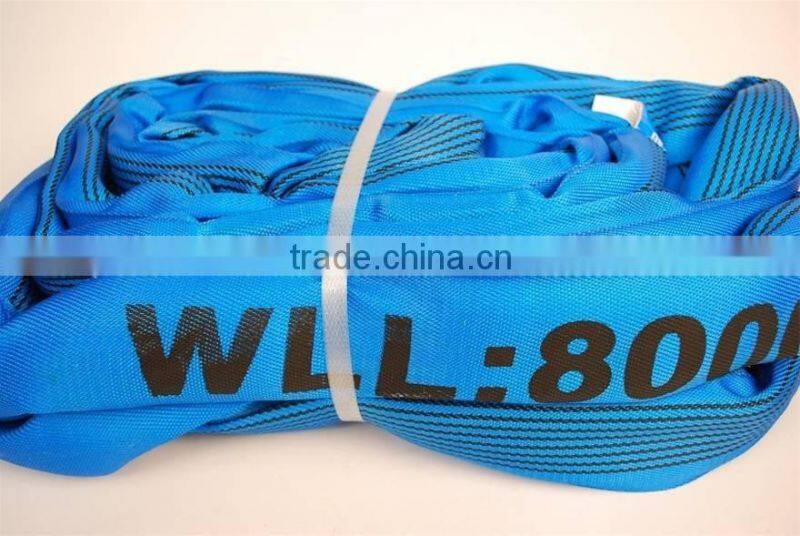 8t color code customed lifting sling endless type lifting round sling