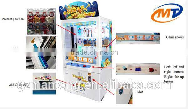 new arcade gift game machine coin operated toys vending machine