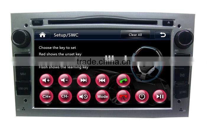Dual-core 7'' touch screen car dvd player for Opel Astra Vectra