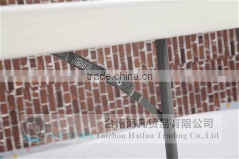 hot sell PE 183cm office white meeting table/special conference table for study with removable legs