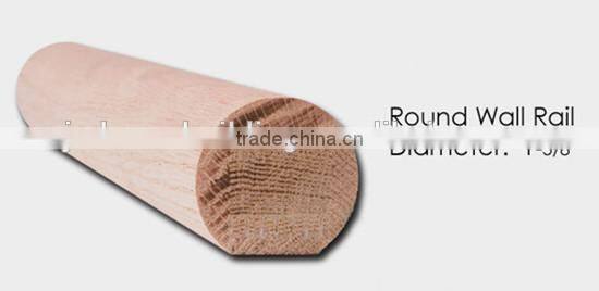 modern wood stair handrail