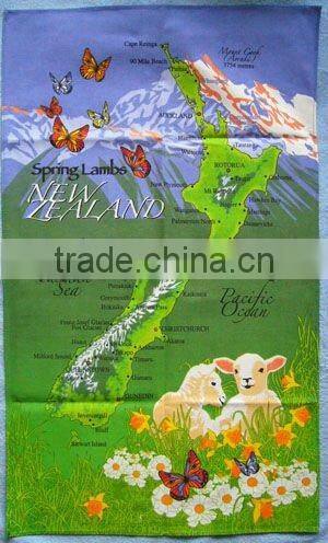 picture printing good fabric kitchen towel/tea towel