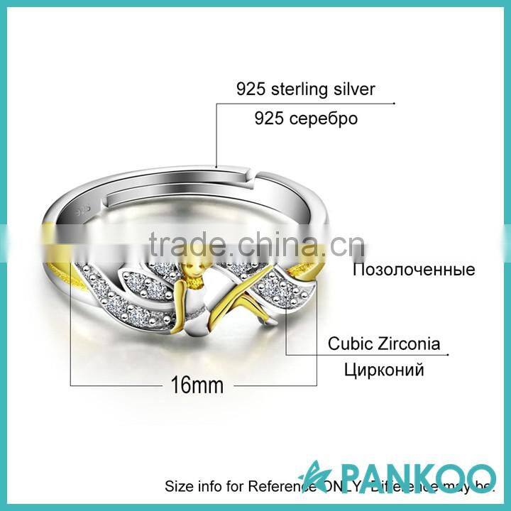 2016 fashion wedding ring Elegant 925 cz ring for women silver jewelry
