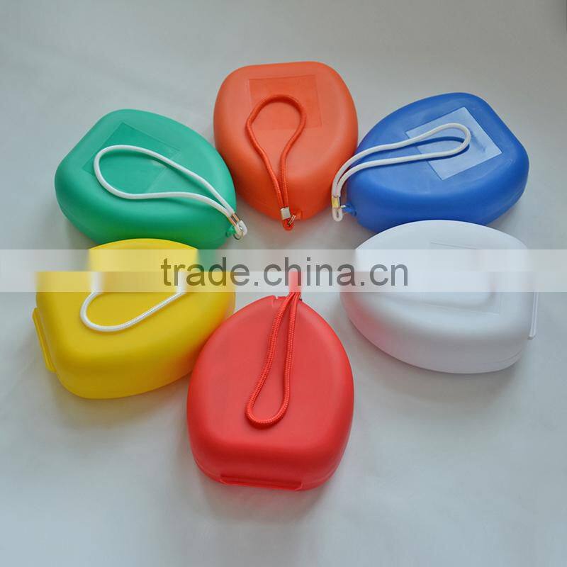 CPR mask shell case disposable, one way valve replacement
