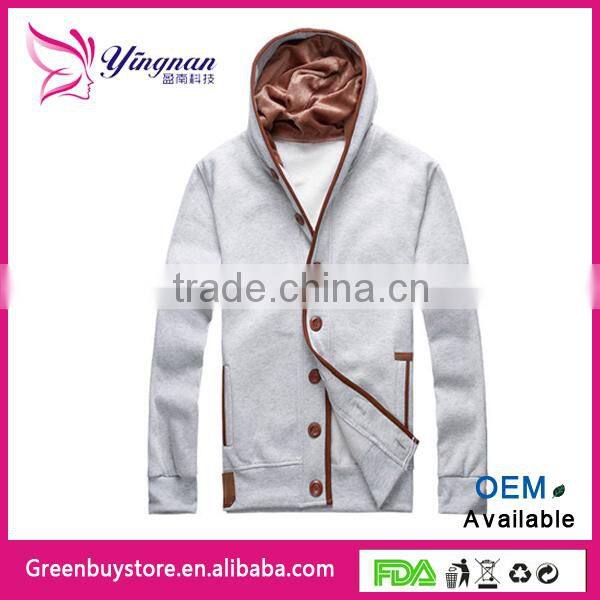 New 2014 hoodies men sweatshirt Button design sweatshirt male top men sportswear sport suit men free shipping