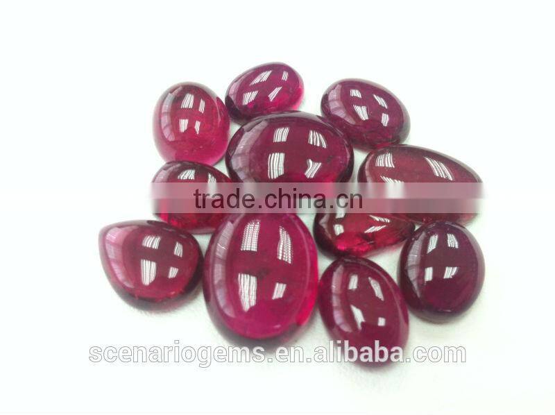 #CEZZ Natural Multi-Shape Cabs Loose Gemstone Rubellite Cabochon