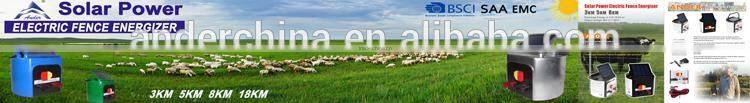 ANDER Farmland prevent animal run away 8km Solar power electric fence generator/solar power system home