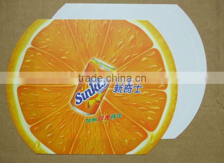 Customized red pp placemat, pp table mat plastic pp desk pad