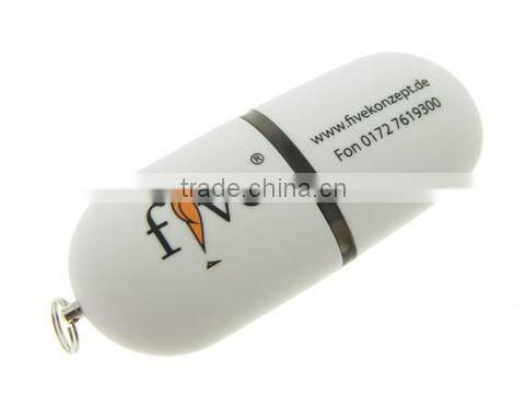 Hot Sale High Quality Plastic Capsule shaped USB OEM free service (U-101)