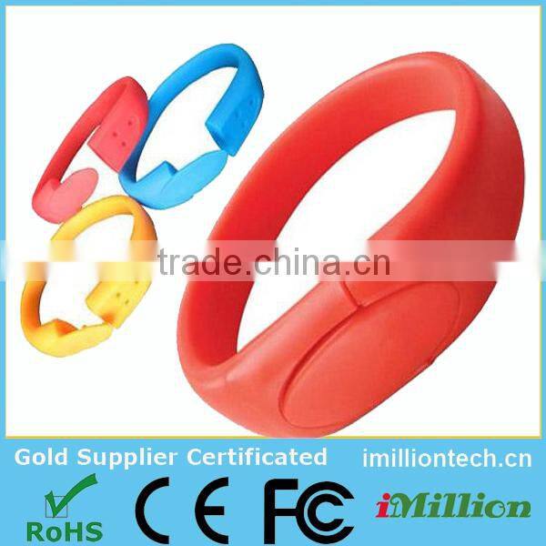 Bracelet/writsband USB flash drives 16gb, custom usb flash memory pen drive 32gb, bulk 8gb usb flash disk 2.0