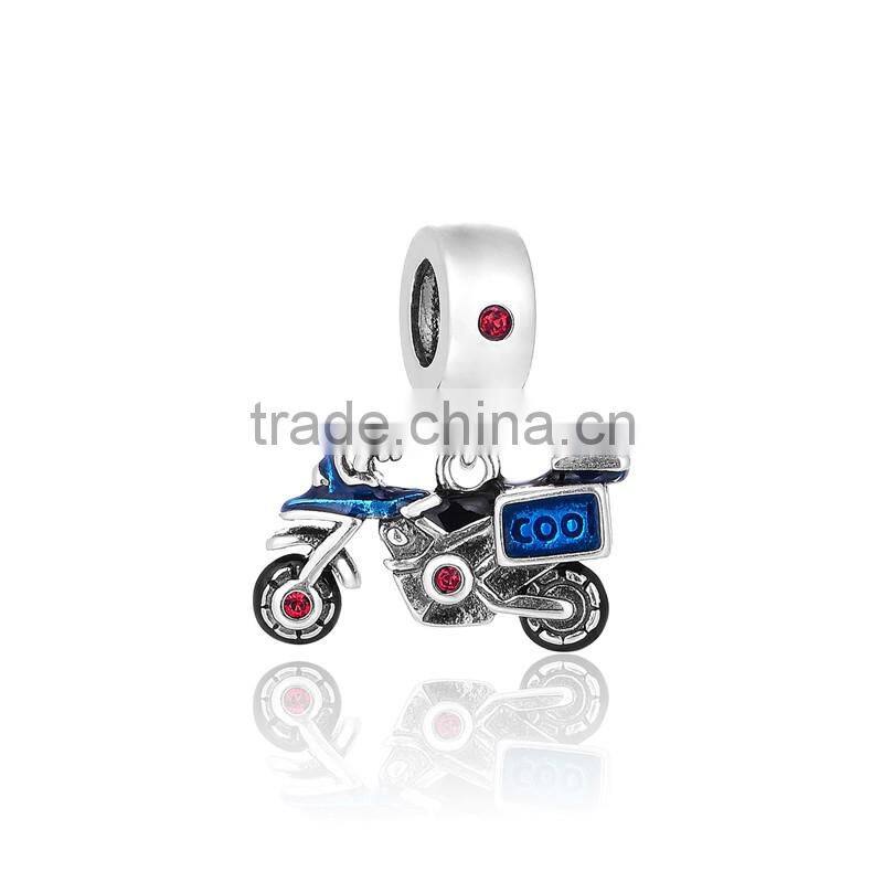 Motorcycle Charms Fashional Cool Silver Unique Pendants