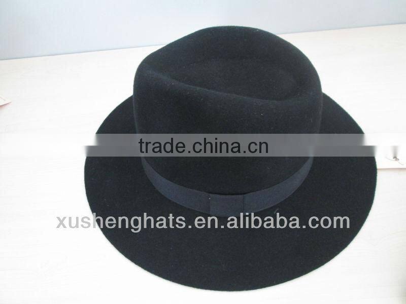 wholesale wool felt wide brim fedora hats for men
