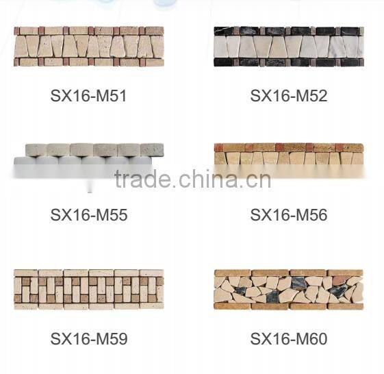 Natural marble stone mosaic floor patterns