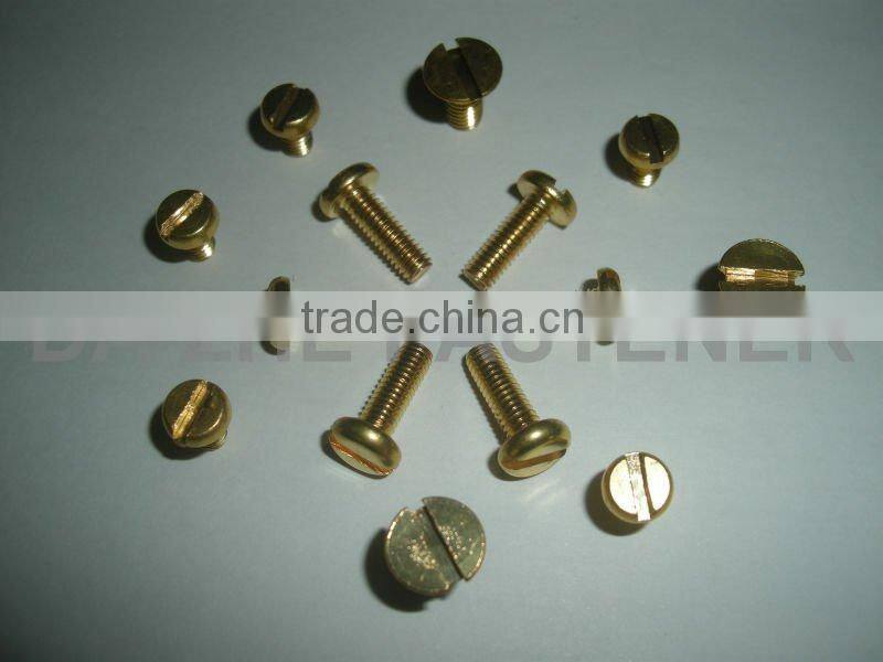 slotted countersunk head copper machine screw