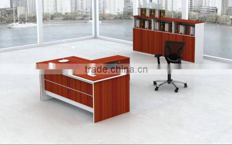 Melamine board office furniture design fashion office working desk (HX-CRV014)