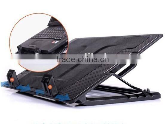 Best selling adjustable 2 usb notebook cooler stand , laptop cooling pad ,laptop stand holder