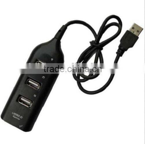 High Speed 4 Port Mini USB 2.0 HUB Adapter For Laptop PC 480Mbps