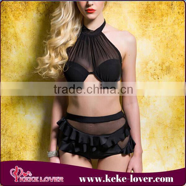 whole padded cups black swimsuit fashion 2015 designer lady transparent swimwear black see through bikini for summer 2015