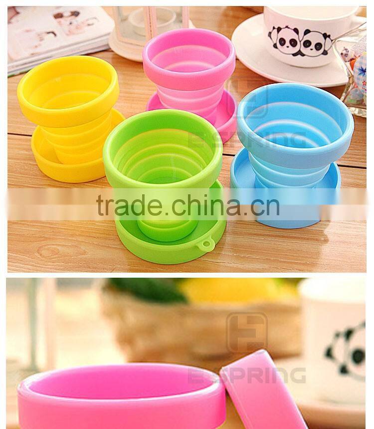 Travel sport camping silicone collapsible cup