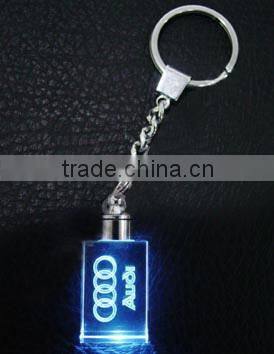 2016 Beautiful design 3d laser engraved human image with purple light