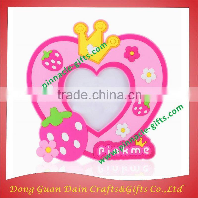 3D Drop Rubber Soft PVC Photo Frame,Ballteam Promotional Photo