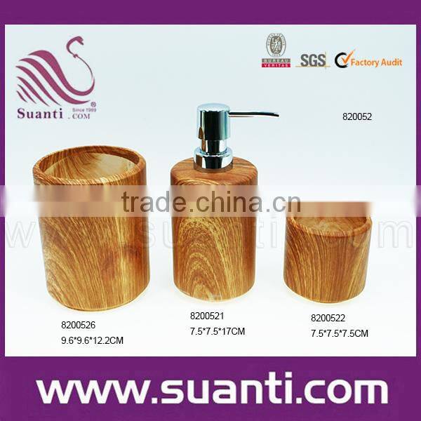 Resin bathroom accessory hotel set