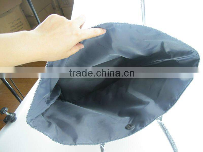 2011 satin cheap lady fashion tote handbag