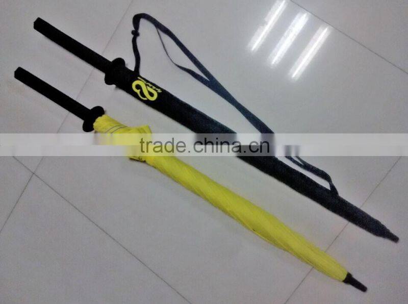 2016 Blue Sky American Custom Made Umbrella,shoulder Samurai Sword Umbrella,Double Canopy Golf Umbrella