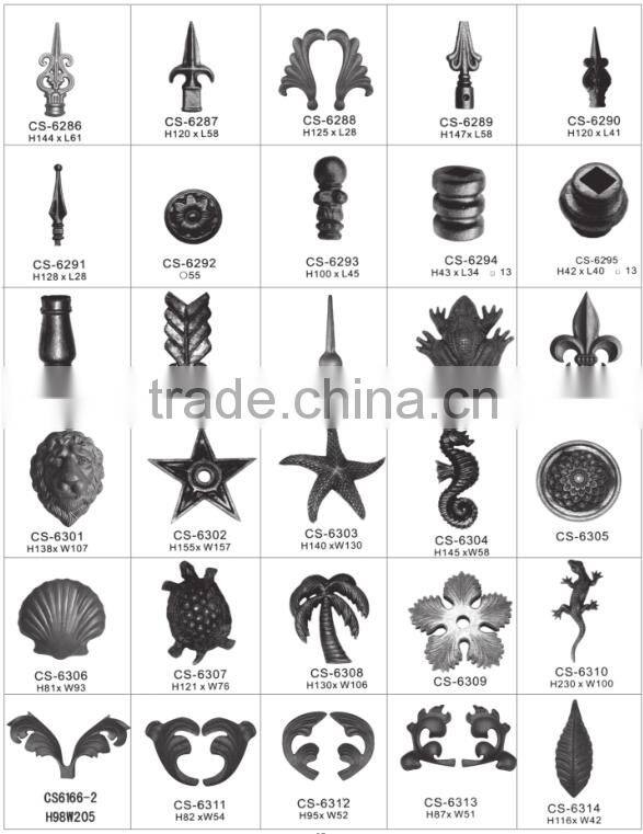 Ornamental wrought iron,wrought iron components