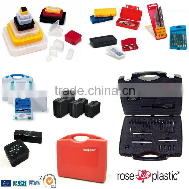Hard durable case long plastic storage box for tools