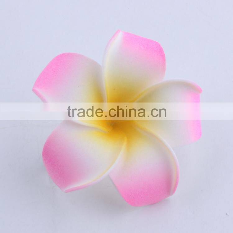 Elegant Hawaiian Foam Frangipani Plumeria Flower Hair Clips