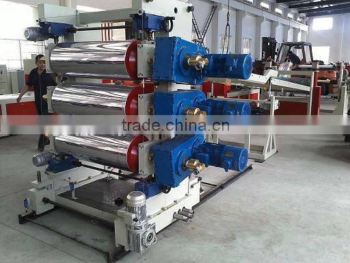 Professional New and recycled Plastic extrusion HD LD PE sheet production line