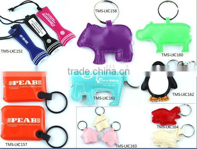 new design hot new products custom leather keyring 2016 pu metal logo keychain