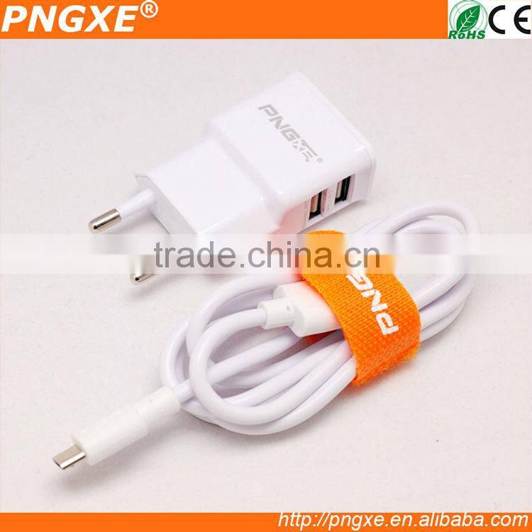 PNGXE 5V 2.1A power adapter usb charger for iPhone and Samsung